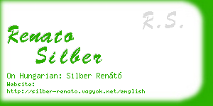 renato silber business card